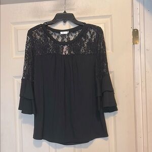 Miselon Lace Top Size Small Black